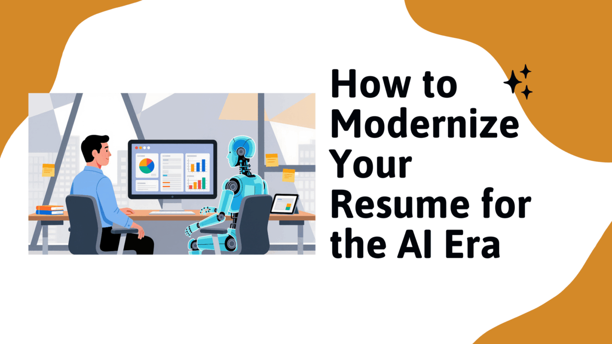 robot and person looking at cmputer